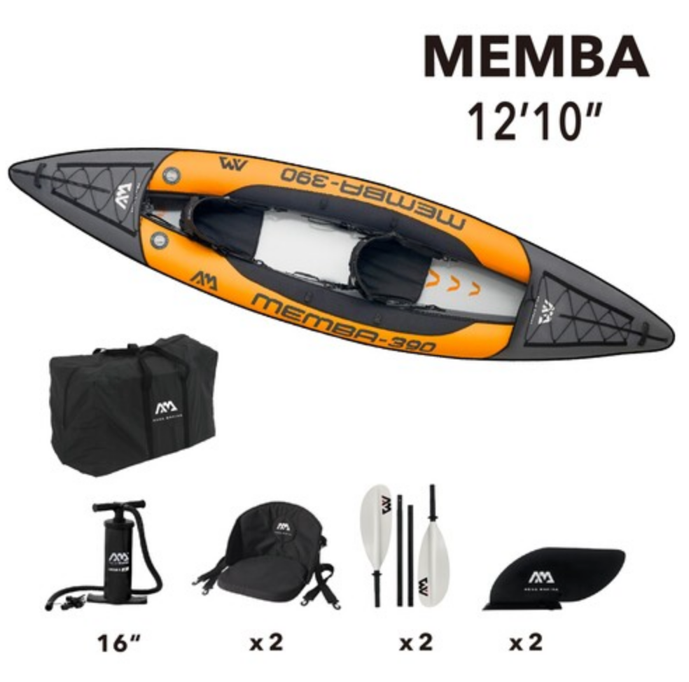 Memba-390 12'10" Touring Kayak 2 person with paddle